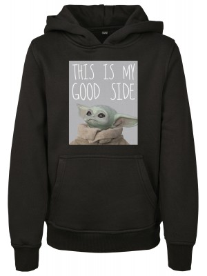 Детски суичър в черен цвят Mister Tee Kids The Mandalorian The Child Good Side 