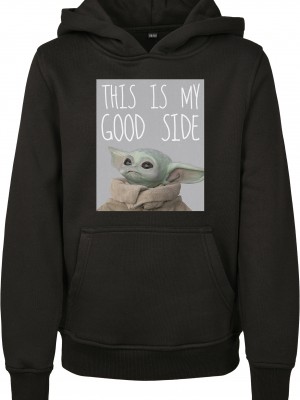 Детски суичър в черен цвят Mister Tee Kids The Mandalorian The Child Good Side 