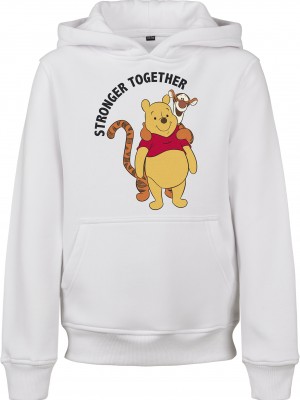 Детски суичър в бял цвят Mister Tee Kids Stronger Together 