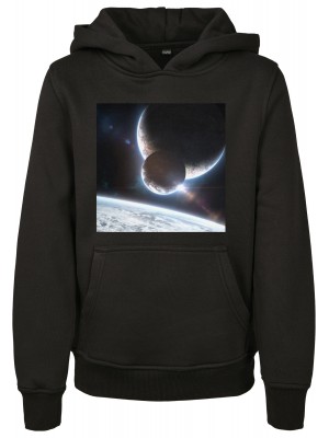 Детски суичър в черен цвят Mister Tee Kids Planet Picture 