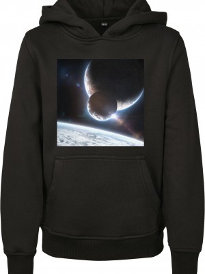 Детски суичър в черен цвят Mister Tee Kids Planet Picture 