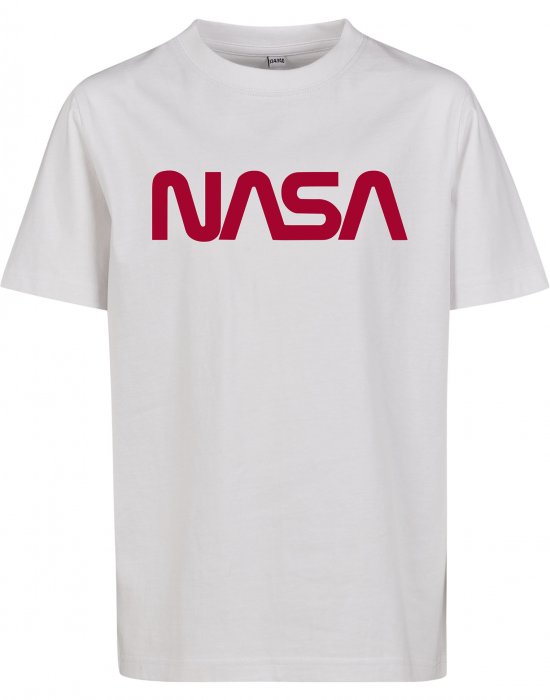 Детска тениска в бял цвят Mister Tee Kids NASA Worm Logo, Mister Tee, Деца - Complex.bg