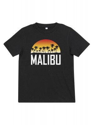 Детска тениска в черен цвят Mister Tee Kids Malibu 