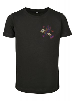 Детска тениска в черен цвят Mister Tee Kids Birdy Short Sleeve