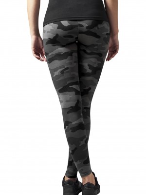 Дамски спортен камуфлажен клин Urban Classics dark camo Дамски спортен камуфлажен клин Urban Classics dark camo