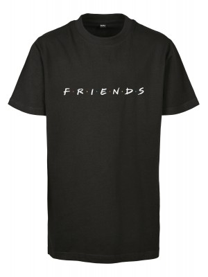 Детска тениска в черен цвят Mister Tee Kids Friends Logo 
