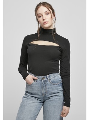 Дамско поло с отворено деколте Urban Classics Ladies Cut-Out Turtleneck Longsleeve 