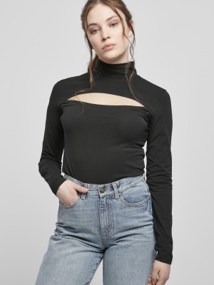 Дамско поло с отворено деколте Urban Classics Ladies Cut-Out Turtleneck Longsleeve 
