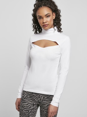 Дамско поло с отворено деколте Urban Classics Ladies Cut-Out Turtleneck Longsleeve Дамско поло с отворено деколте Urban Classics Ladies Cut-Out Turtleneck Longsleeve