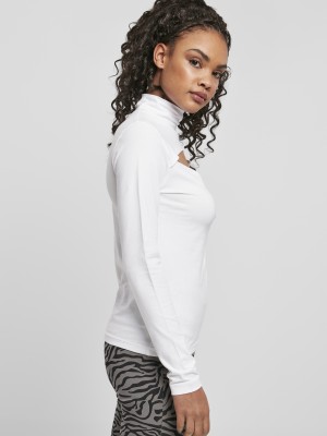 Дамско поло с отворено деколте Urban Classics Ladies Cut-Out Turtleneck Longsleeve Дамско поло с отворено деколте Urban Classics Ladies Cut-Out Turtleneck Longsleeve
