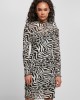 Дамска двуслойна рокля в черно и бяло Urban Classics Ladies AOP Double Layer Dress, Urban Classics, Рокли - Complex.bg