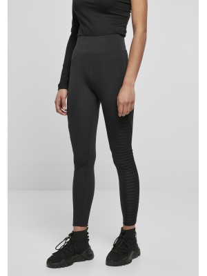 Дамски клин в черен цвят Urban Classics Ladies Highwaist Biker Tech Mesh 