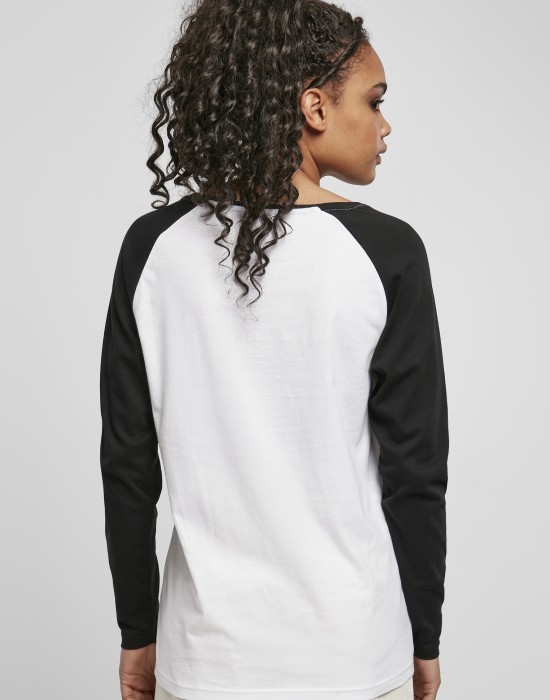 Дамска блуза с реглан ръкави в бяло и черно Urban Classics, Urban Classics, Блузи - Complex.bg