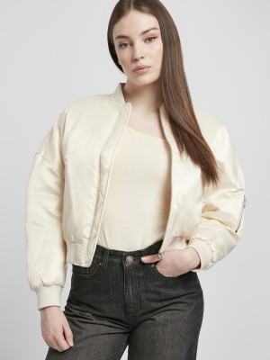 Дамски бомбър в пясъчен сатен Urban Classics Дамски бомбър в пясъчен сатен Urban Classics