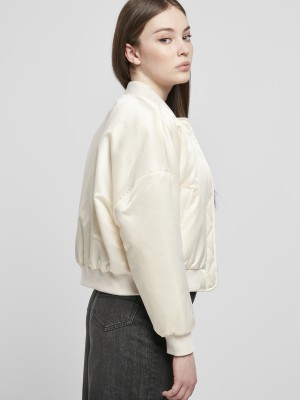 Дамски бомбър в пясъчен сатен Urban Classics Дамски бомбър в пясъчен сатен Urban Classics