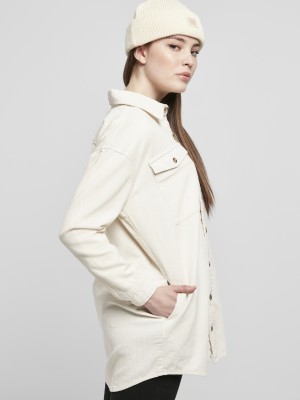 Дамска риза в пясъчен цвят Urban Classics  Дамска риза в пясъчен цвят Urban Classics