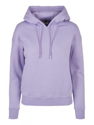 Дамски суичър в цвят лавандула Urban Classics от органичен памук