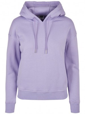 Дамски суичър в цвят лавандула Urban Classics от органичен памук