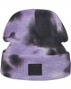 Шапка бийни в лилаво и тъмносиво Urban Classics Tie Dye Beanie, Urban Classics, Шапки бийнита - Complex.bg