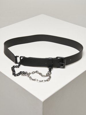 Колан от имитираща кожа с верижка Urban Classics