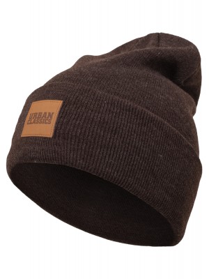 Шапка бийни в кафяв цвят Urban Classics 