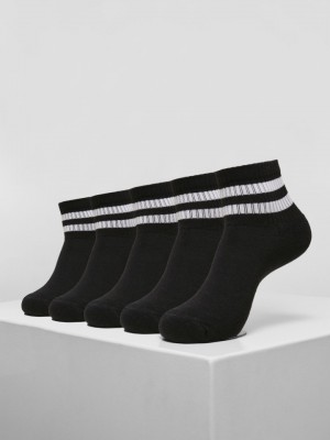 Комплект от 5 чифта чорапи  Urban Classics в черен цвят