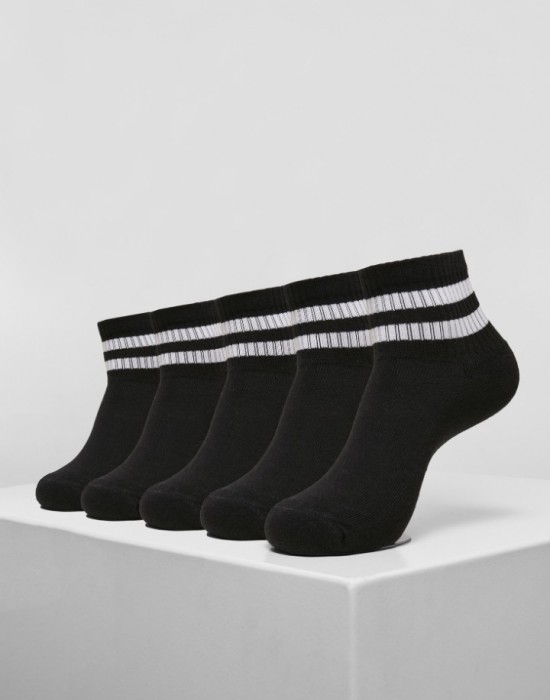 Комплект от 5 чифта чорапи  Urban Classics в черен цвят, Urban Classics, Чорапи - Complex.bg