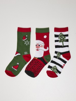 Комплект от три чифта коледни чорапи Urban Classics 