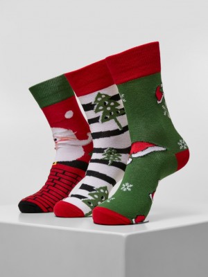 Комплект от три чифта коледни чорапи Urban Classics 