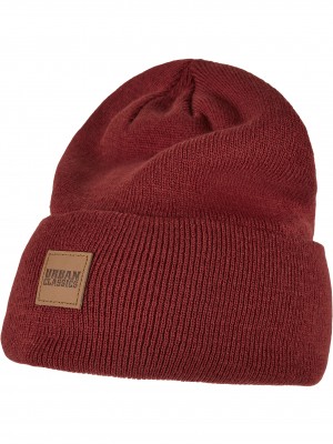 Шапка бийни в червен цвят Urban Classics 