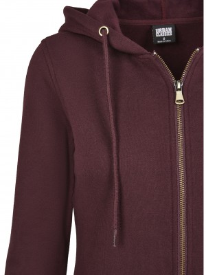 Детска парка - суичър в тъмночервен цвят Urban Classics 