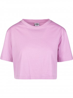 Детска къса тениска в розов цвят Urban Classics 