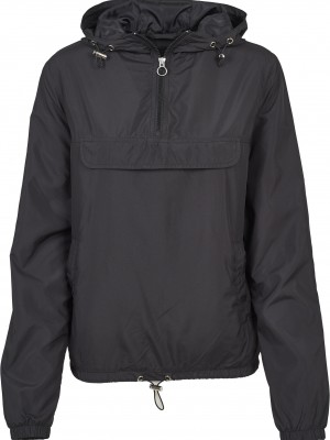Детско яке - ветровка Urban Classics в черен цвят