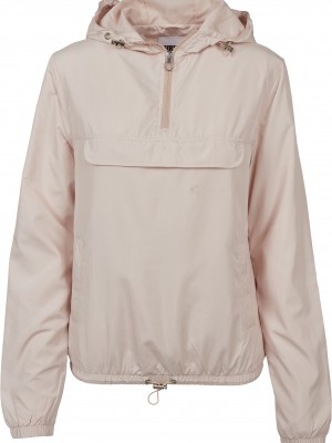 Детско яке - ветровка Urban Classics в светло розов цвят