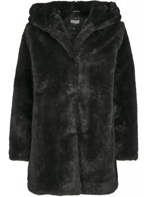 Детско пухено палто в черен цвят Urban Classics