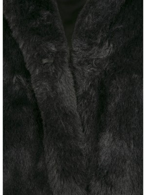 Детско пухено палто в черен цвят Urban Classics