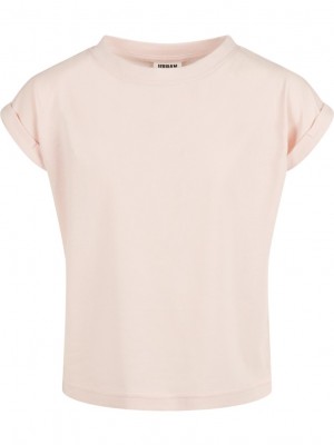 Детска тениска в розов цвят Urban Classics от органичен памук