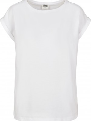 Детска тениска в бял цвят Urban Classics от органичен памук