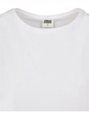 Детска тениска в бял цвят Urban Classics от органичен памук