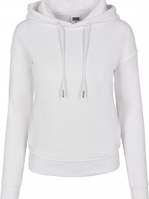 Детски суичър в бял цвят Urban Classics от органичен памук