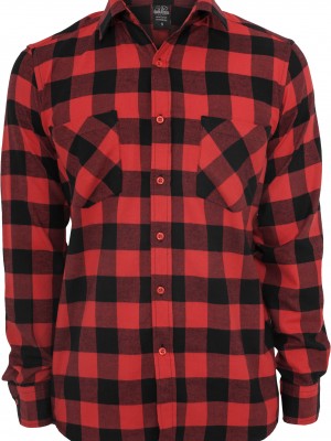 Детска карирана риза в червен цвят Urban Classics