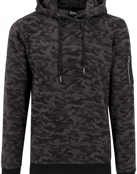 Мъжки камуфлажен суичър Urban Classics dark camo, Urban Classics, Суичъри - Complex.bg