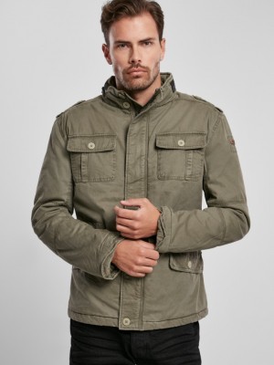 Мъжко яке в масленозелен цвят Brandit Britannia 