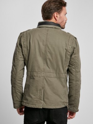 Мъжко яке в масленозелен цвят Brandit Britannia 