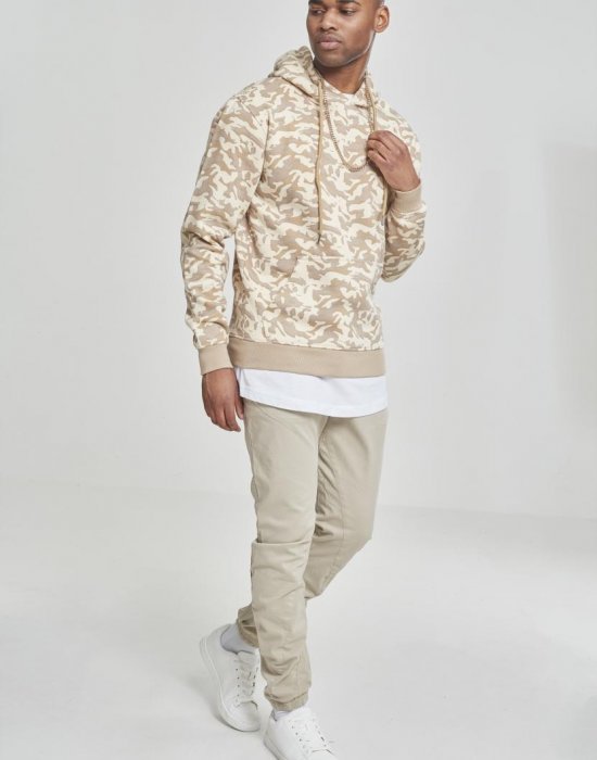 Мъжки камуфлажен суичър Urban Classics beige camo, Urban Classics, Суичъри - Complex.bg