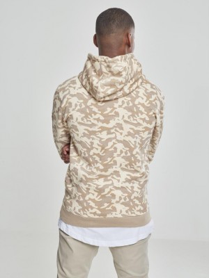 Мъжки камуфлажен суичър Urban Classics beige camo