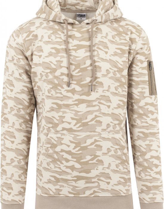 Мъжки камуфлажен суичър Urban Classics beige camo, Urban Classics, Суичъри - Complex.bg