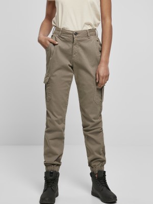 Дамски карго панталон в тъмно бежов цвят Urban Classics 
