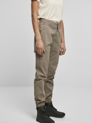 Дамски карго панталон в тъмно бежов цвят Urban Classics 