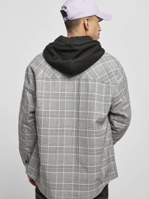 Мъжко карирано палто C&S Plaid Out Quilted 